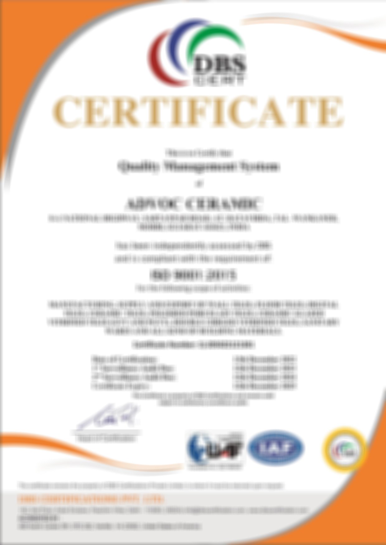 ISO 9001 : 2015